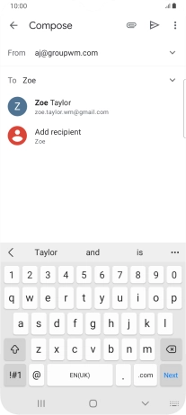 Press the required contact. Press the required contact.