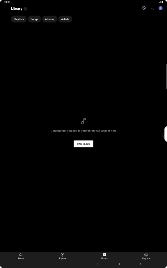 Press the drop down list.