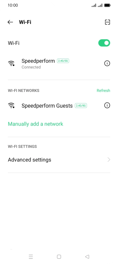 Press the Home key to return to the home screen.