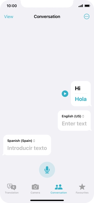 Press the menu icon.