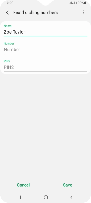 Press Number and key in the required phone number.