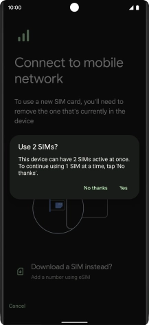 Press Yes. Press Yes.