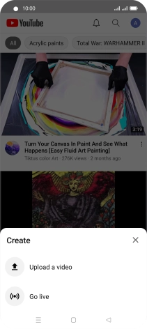 Press Upload a video. Press Upload a video.