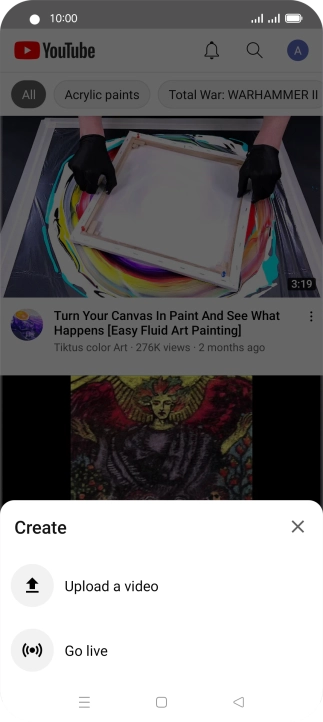 Press Upload a video. Press Upload a video.