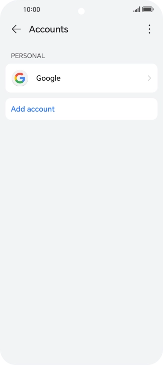 Press Add account.