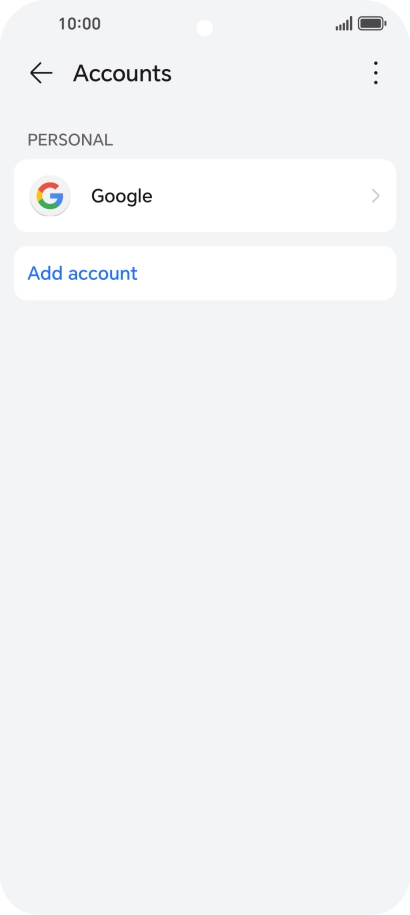 Press Add account.