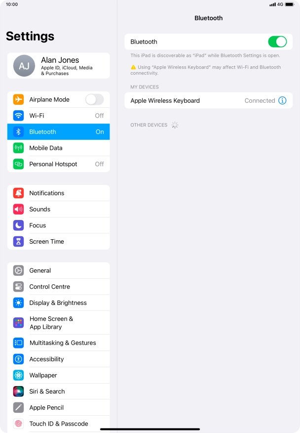 Slide your finger upwards starting from the bottom of the screen to return to the home screen.