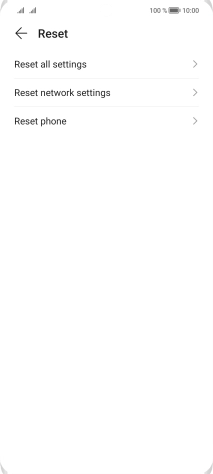 Press Reset phone.