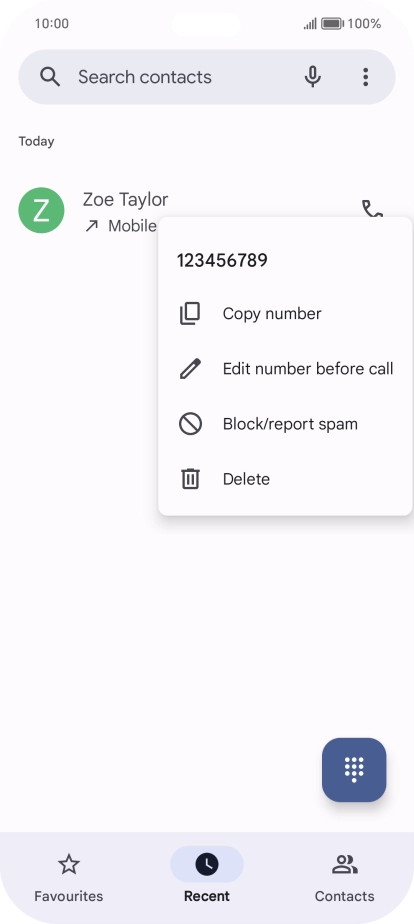 Press Block/report spam.