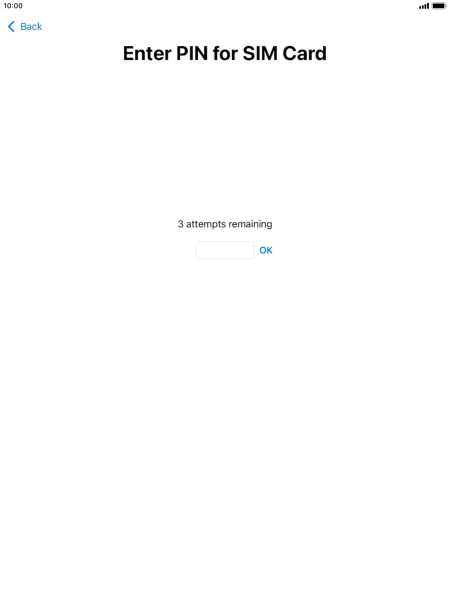 If your SIM is locked, key in your PIN and press OK.