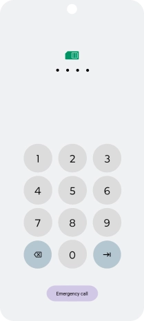 Key in the new PIN again and press arrow right.