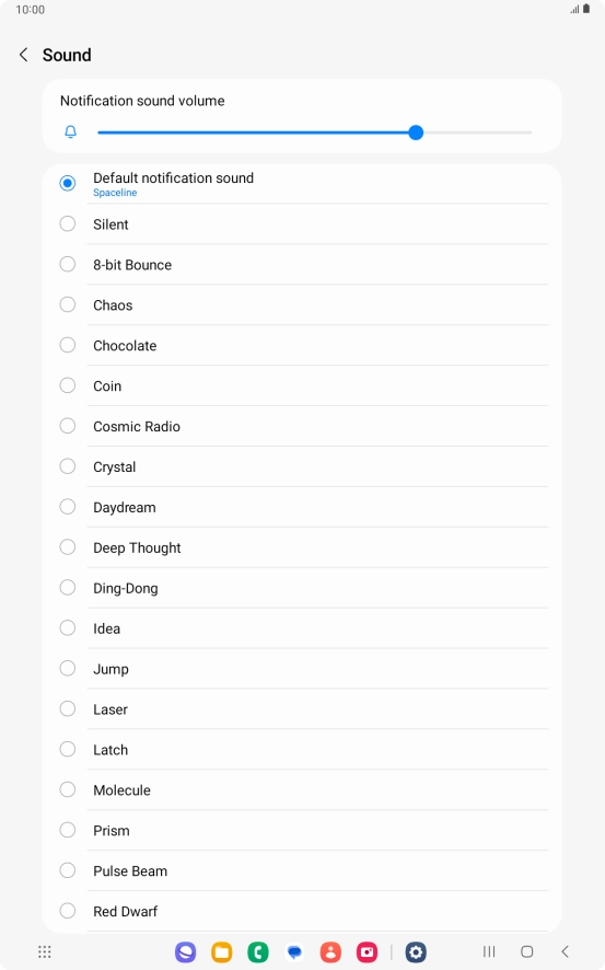 Press the required message tones to hear them.