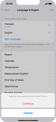 Press Continue. Press Continue.