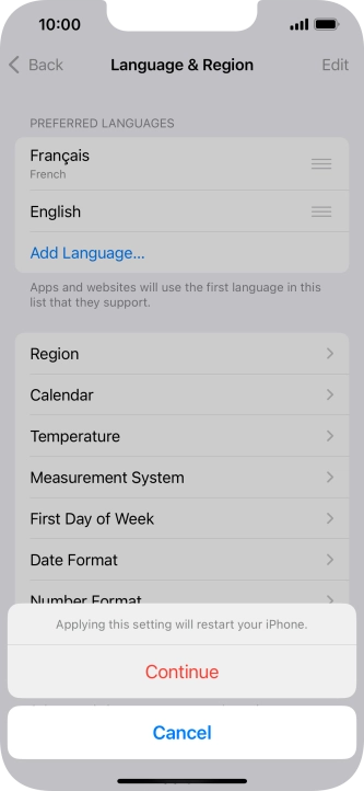 Press Continue. Press Continue.