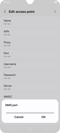 Key in 8799 and press OK.