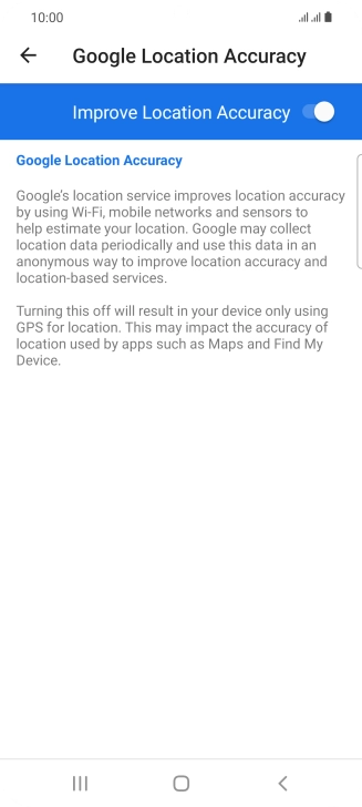 If you press the indicator next to 