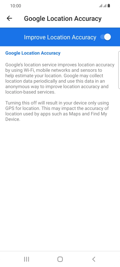 If you press the indicator next to 