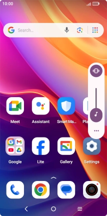 Press the sound mode icon.