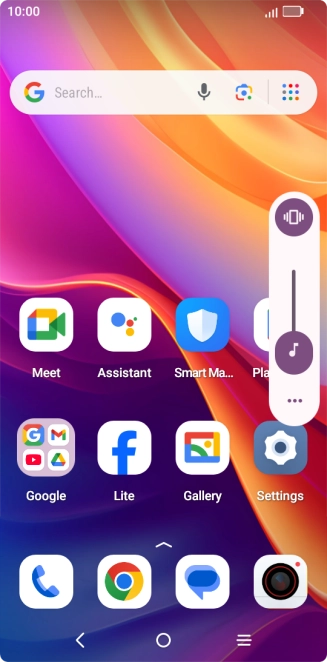 Press the sound mode icon.