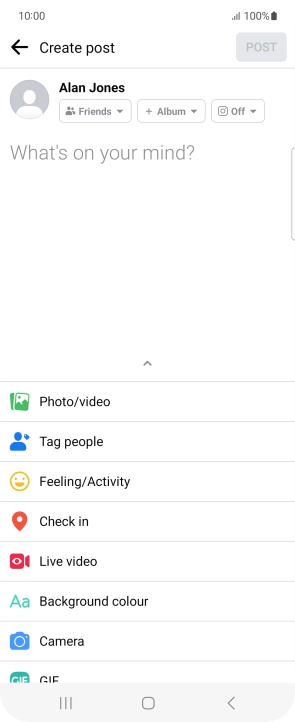 Press the text input field and key in the required text. Press the text input field and key in the required text.