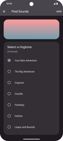 Press the required ring tones to hear them.