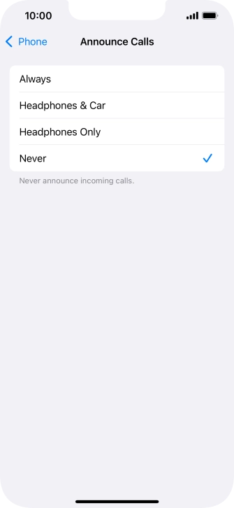 Press Always to turn on the function when silent mode is turned off.
