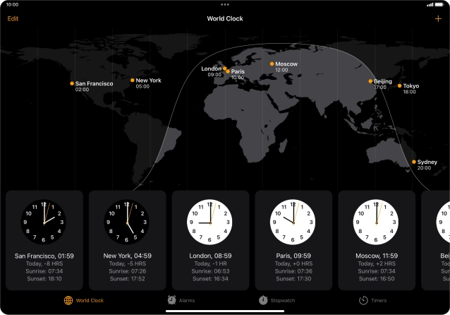 Slide your finger downwards starting from the top right side of the screen.