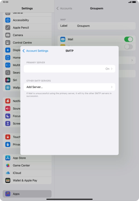 Press the field below 