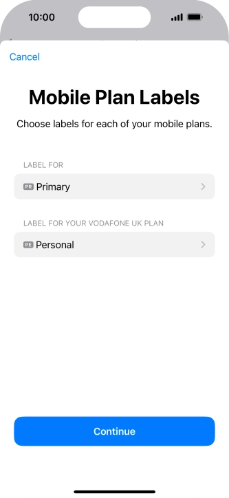 Press Continue. Press Continue.