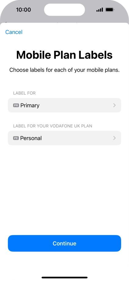 Press Continue. Press Continue.