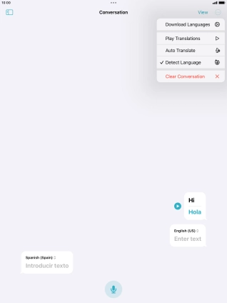 Press Clear Conversation.