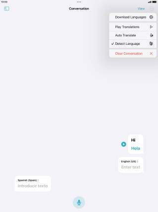 Press Clear Conversation.