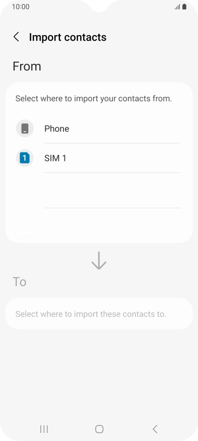 Press the name of the SIM. Press the name of the SIM.