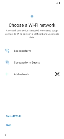 Press the required network. Press the required network.