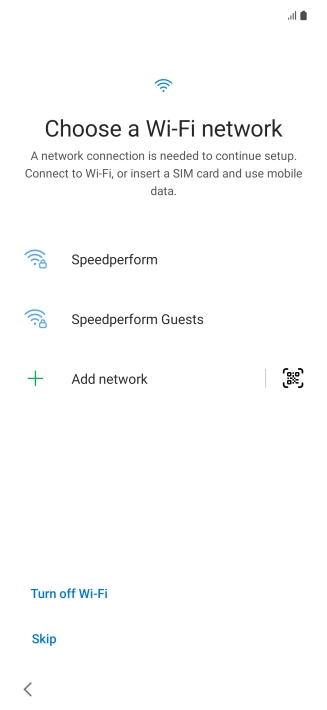 Press the required network. Press the required network.