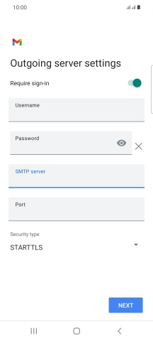 Press the field below 