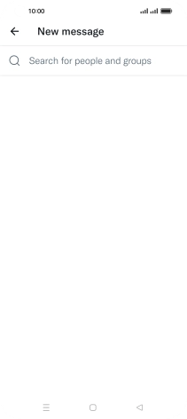 Press the search field.