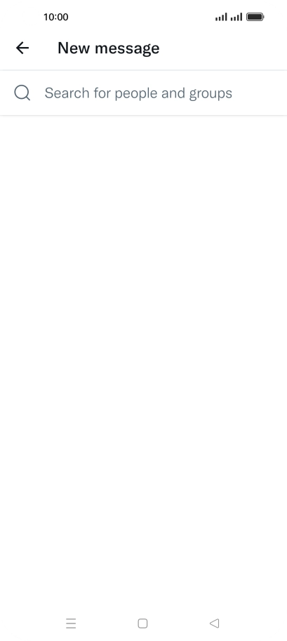 Press the search field.