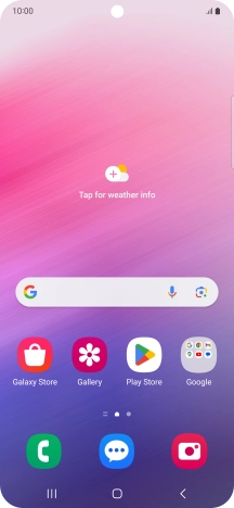 Slide two fingers downwards starting from the top of the screen.