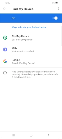 Press the Home key to return to the home screen.
