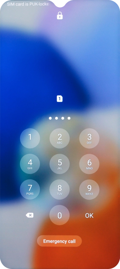 Key in the new PIN again and press OK.