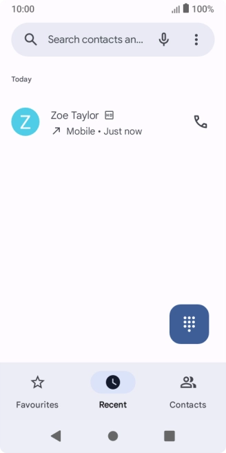 Press the required number.