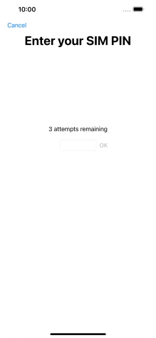 If your SIM is locked, key in your PIN and press OK.
