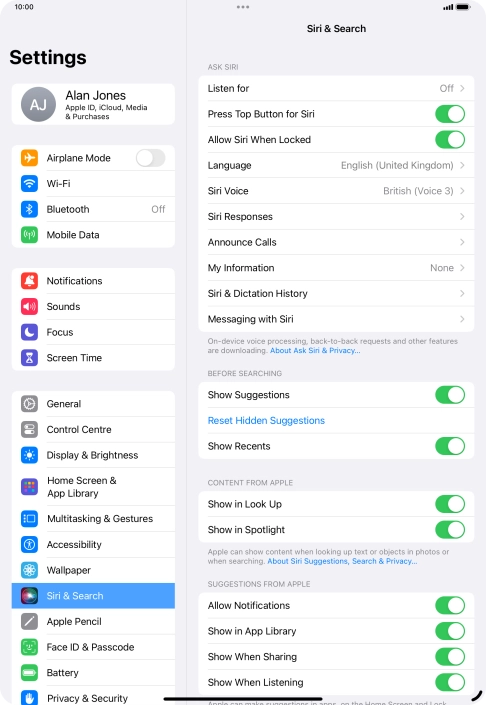 Press Listen for. Press Listen for.