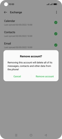 Press Remove account.