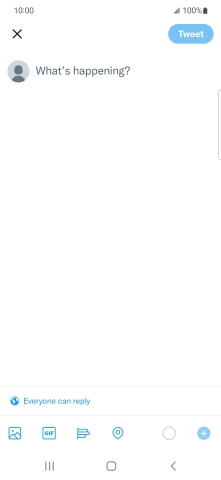 Press the text input field.