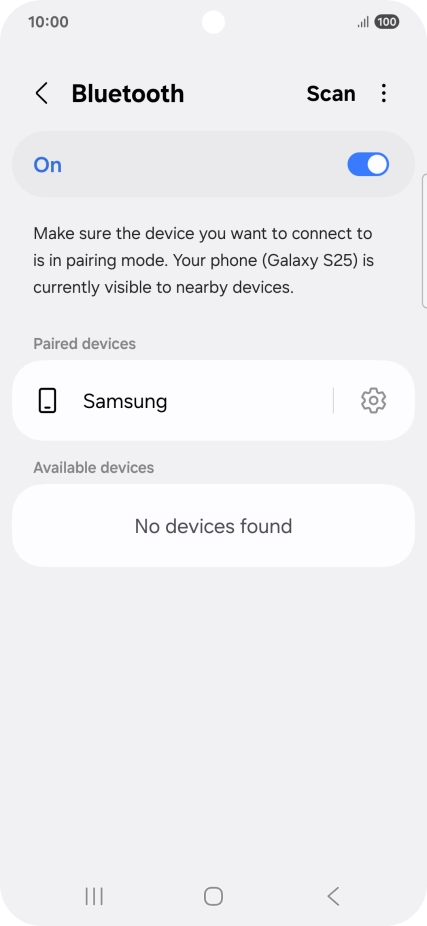 Press the Home key to return to the home screen.
