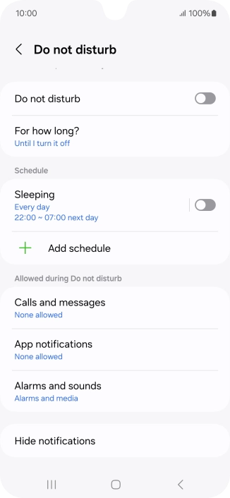 Press the indicator next to Press the indicator next to