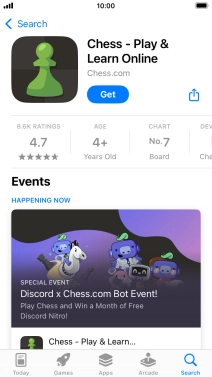 Press Get and follow the instructions on the screen to install the app.