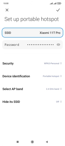 Press Password and key in the required password. Press Password and key in the required password.
